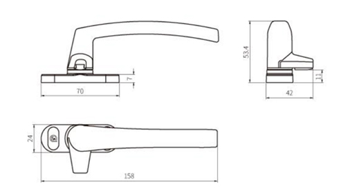 Aluminum-alloy-top-hung-casement-window-camlock-handle-ZY15-3 lợi thế zy18a