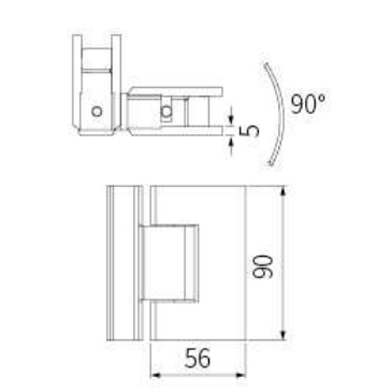 Bản Lề Cửa Kính SH-Y124