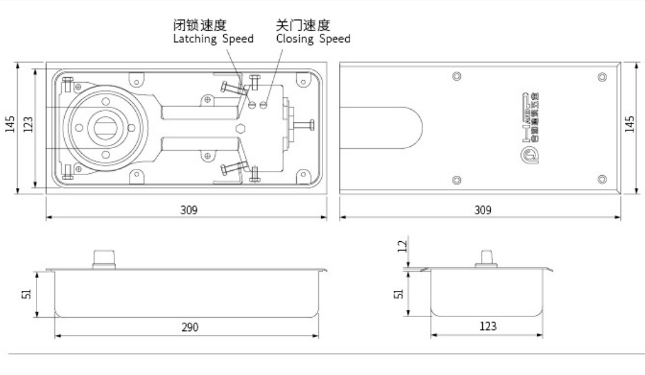 Lò xo sàn hạng nặng B-780