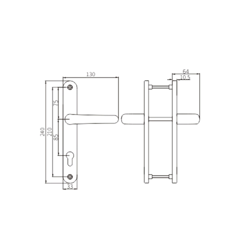 Tay nắm cửa sổ FCZM01A