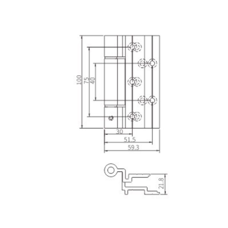 Bản lề cửa sổ JX117