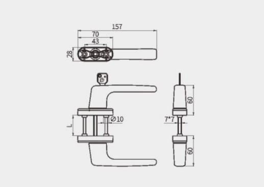 Tay nắm cửa sổ CZ26A