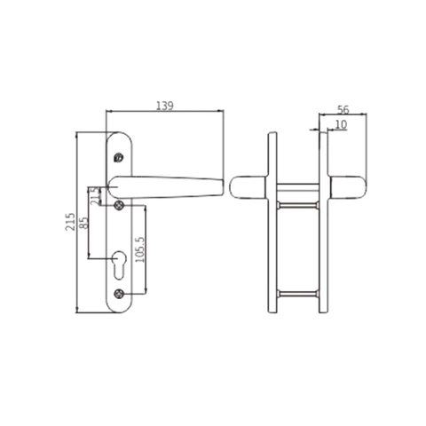 Tay nắm cửa CZM25A