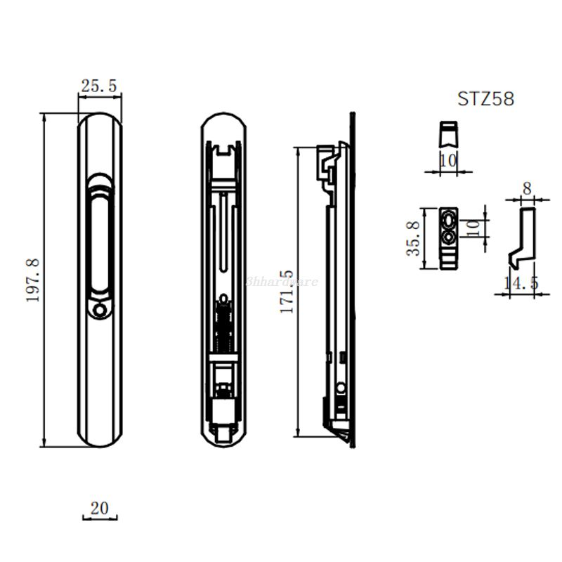 Khóa Chốt Trượt Thiết Kế Mới STG45G