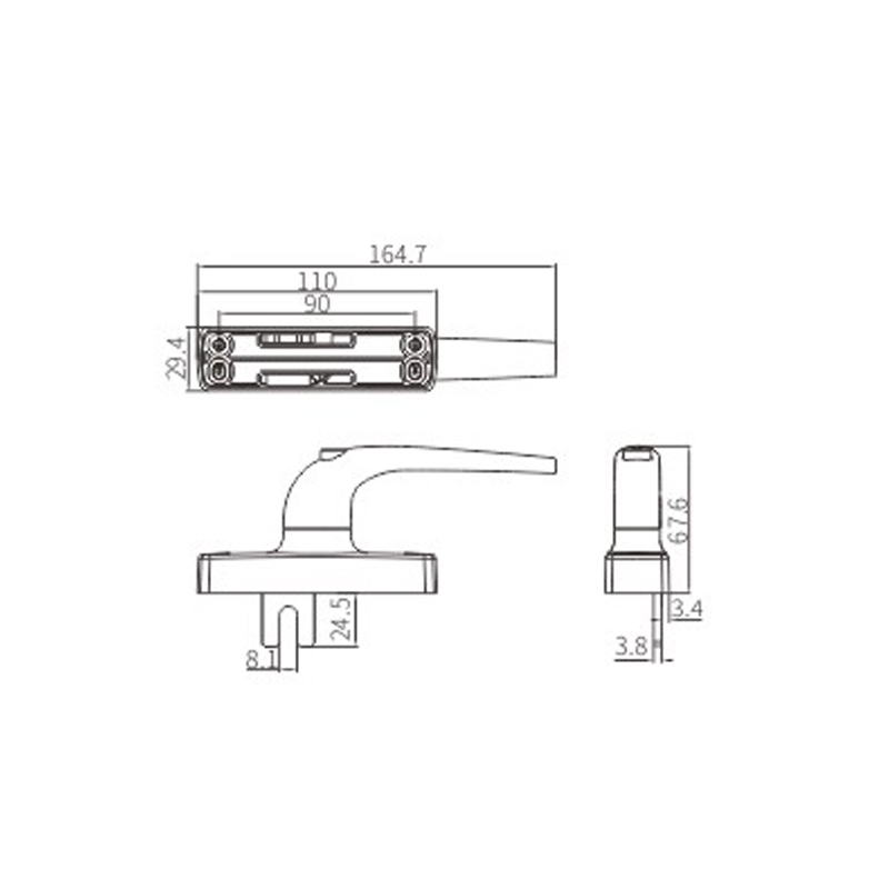 Tay cầm nĩa CZH70D