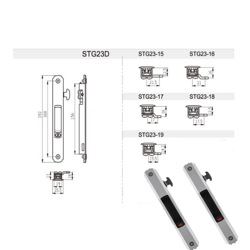 Phụ kiện phần cứng khóa cửa trượt và cửa trượt Chốt cửa trượt STG23 