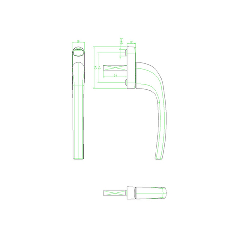 Tay Nắm Cửa Sổ CZ11A