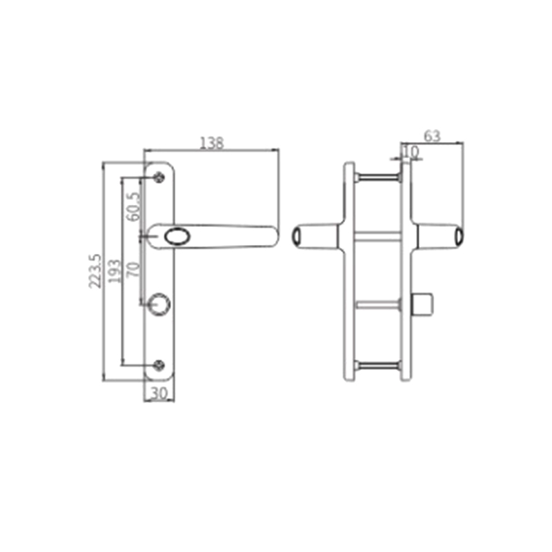 Tay nắm cửa CZM30B