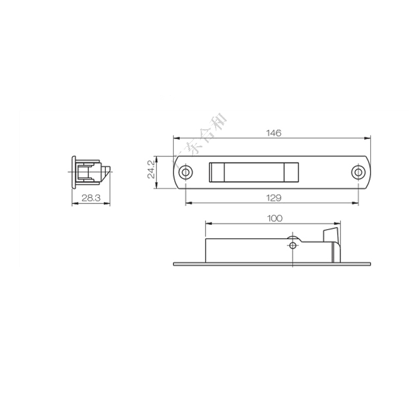 Khóa cảm ứng trượt UPVC PSTP02