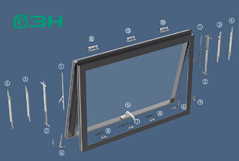 phần cứng cửa sổ tường curtian 667