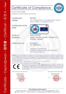 Ce của khóa cửa