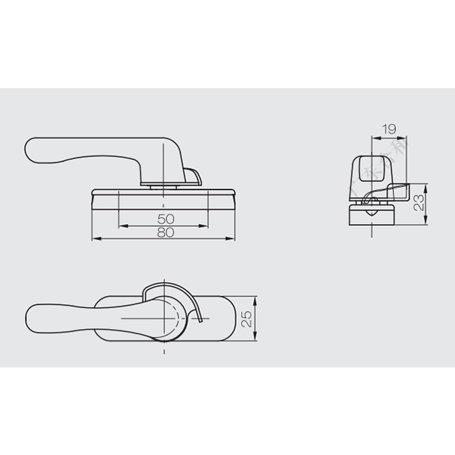 Khóa Cửa Sổ Lưỡi Liềm SB39