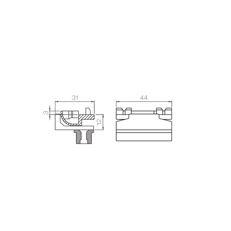 Khóa giữa cửa sổ UPVC PJK03