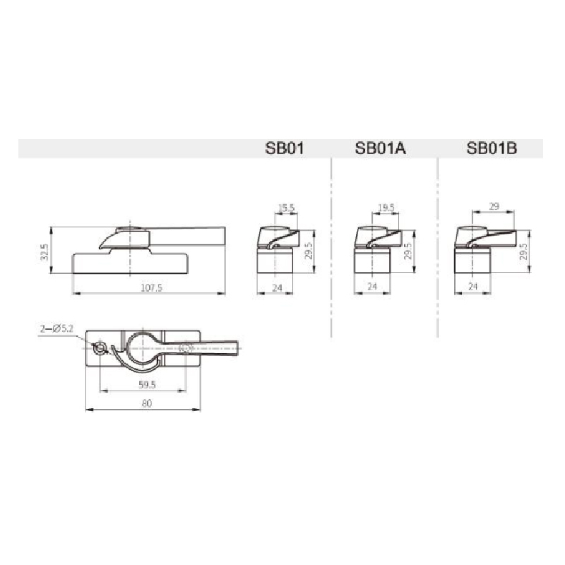 Khóa Lưỡi Liềm SB01