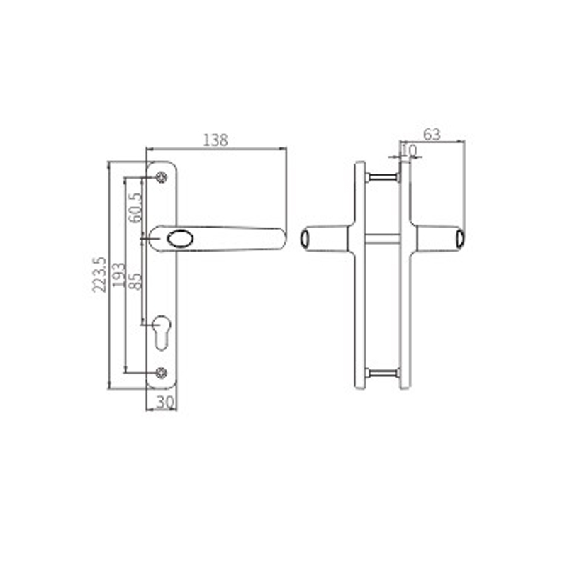 Tay nắm cửa CZM30A