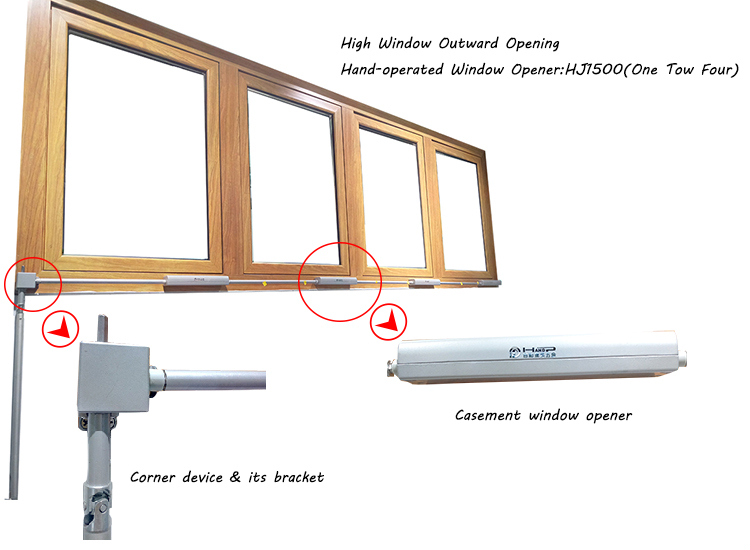 Hướng dẫn mở cửa sổ trên cao Dụng cụ mở cửa sổ cầm tay HJ1500