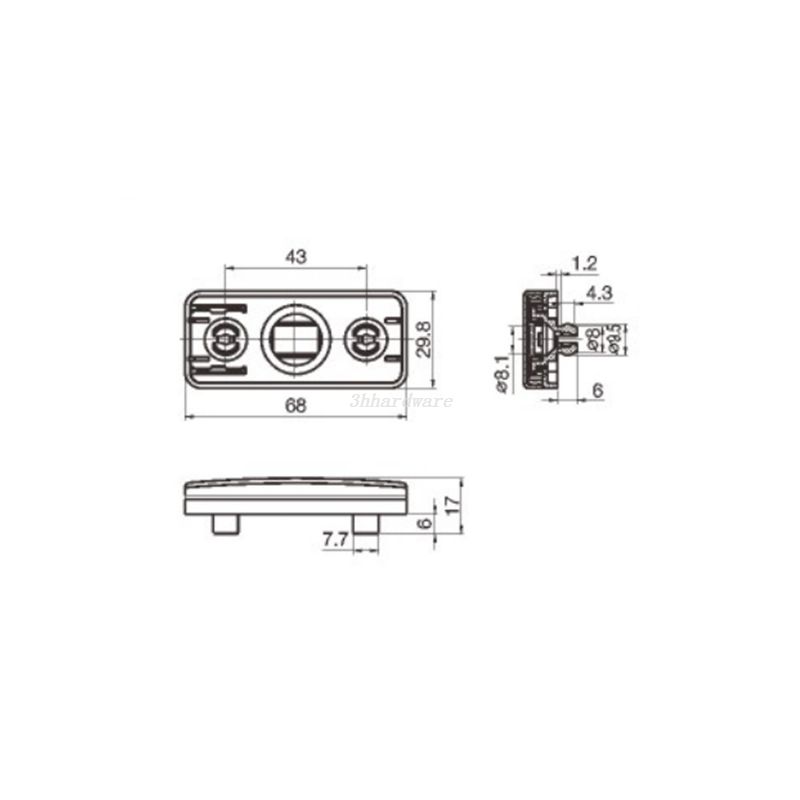 JCZZ03 Phụ kiện phần cứng ẩn được cấp bằng sáng chế cho bức tường rèm