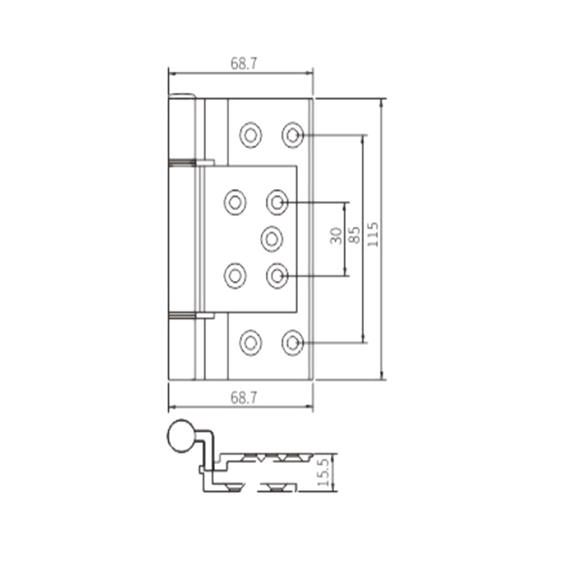 Bản lề cửa sổ JX05C