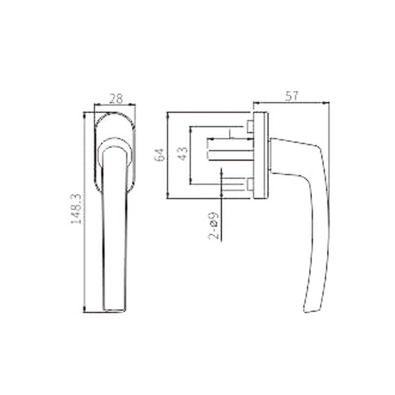 Tay cầm nhựa PVC PCZ01