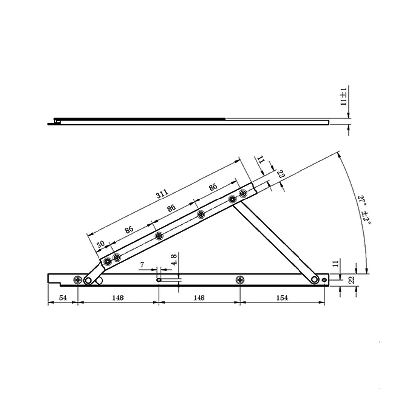 Bản lề cửa sổ Top Hung HLX20 