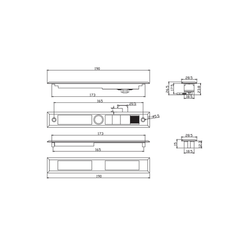 Khóa Chốt Trượt STG731B