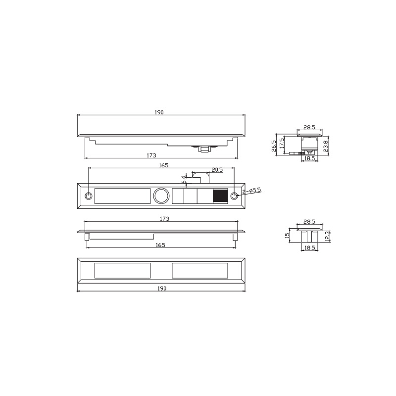 Khóa Chốt Trượt STG731B