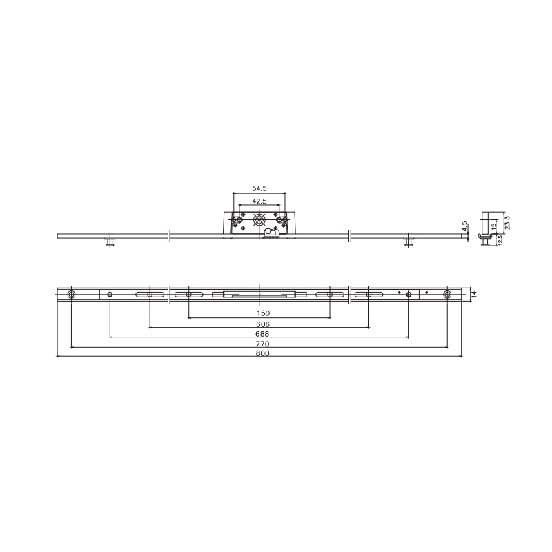 Thiết Bị Truyền Dẫn Đa Điểm Cửa Cửa Sổ Rob CH06