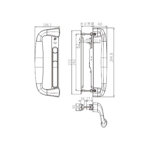 Chốt khóa trượt STG40A