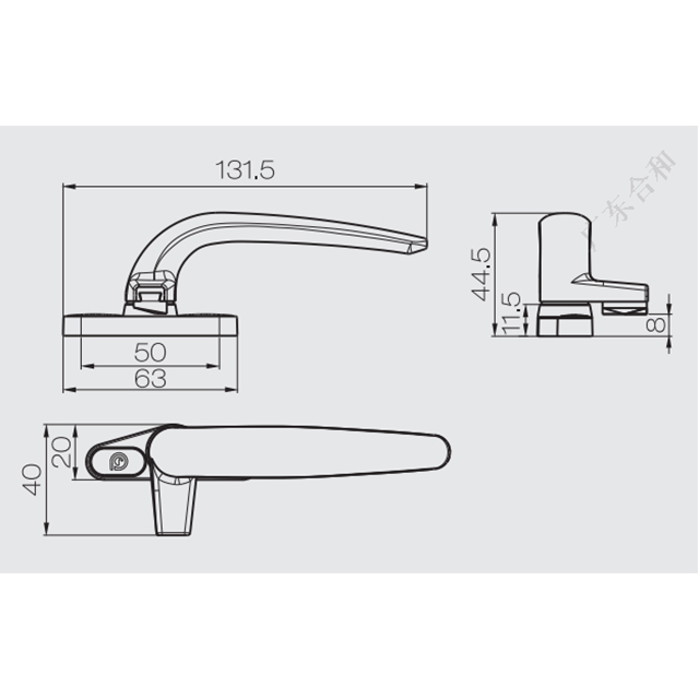 Tay nắm khóa cửa sổ ZY12