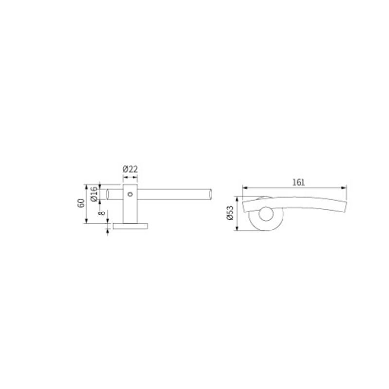 Tay nắm cửa trượt tùy chỉnh bằng thép không gỉ EH-1209