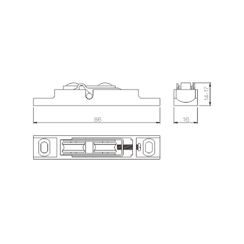 Con lăn trượt UPVC PLTS01-PS