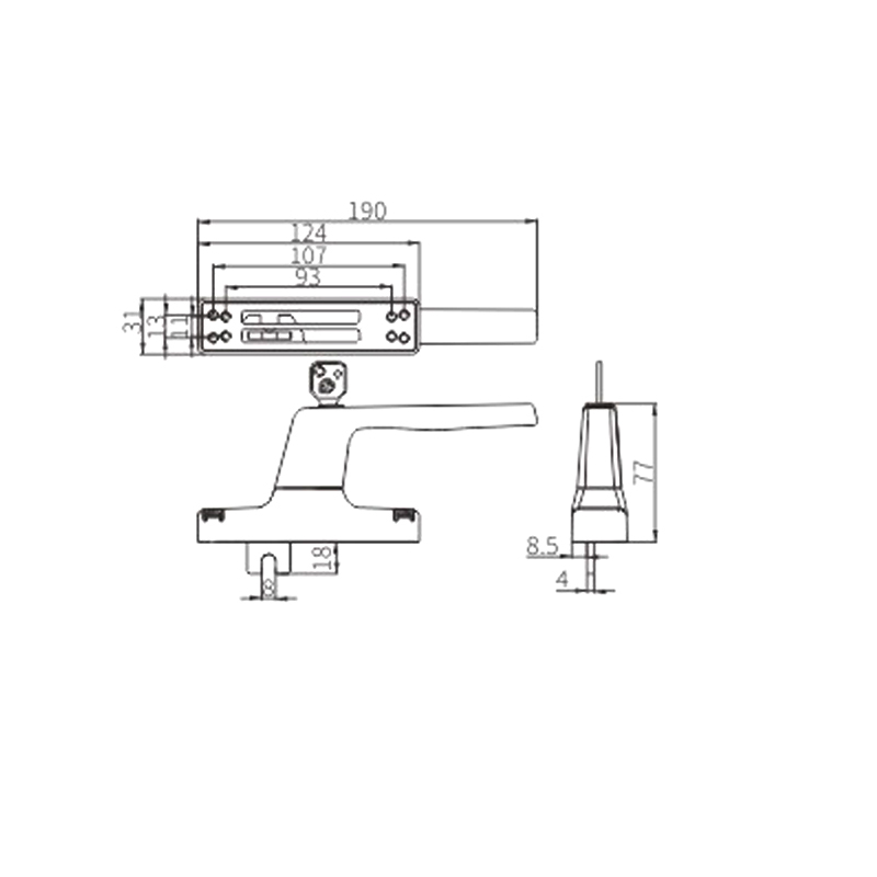 Tay cầm nĩa CZH11I