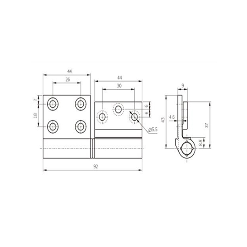 Bản lề cửa sổ JX22D