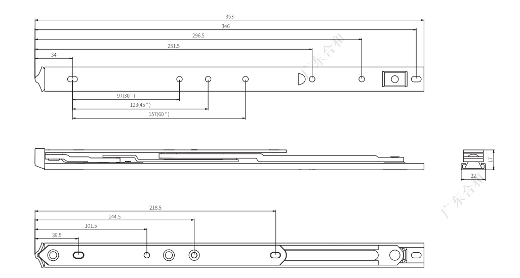 Cửa sổ ma sát OEM SS304 vẫn HHT14