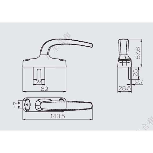 Tay nắm cửa sổ CZH07E