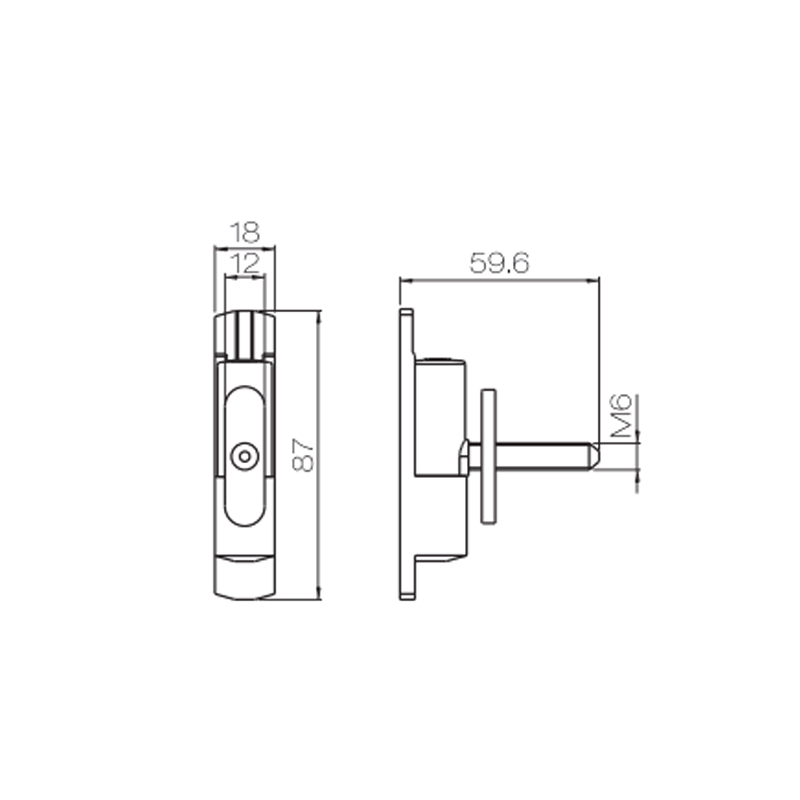 Bản lề cửa sổ UPVC PJH04