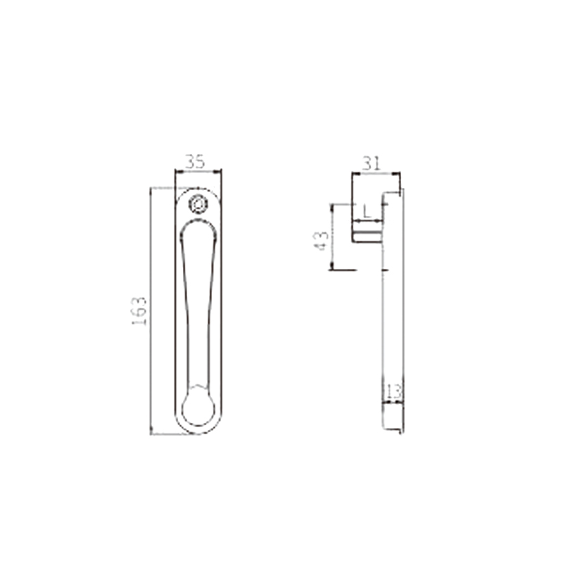 Tay cầm nhựa PVC PCZ27