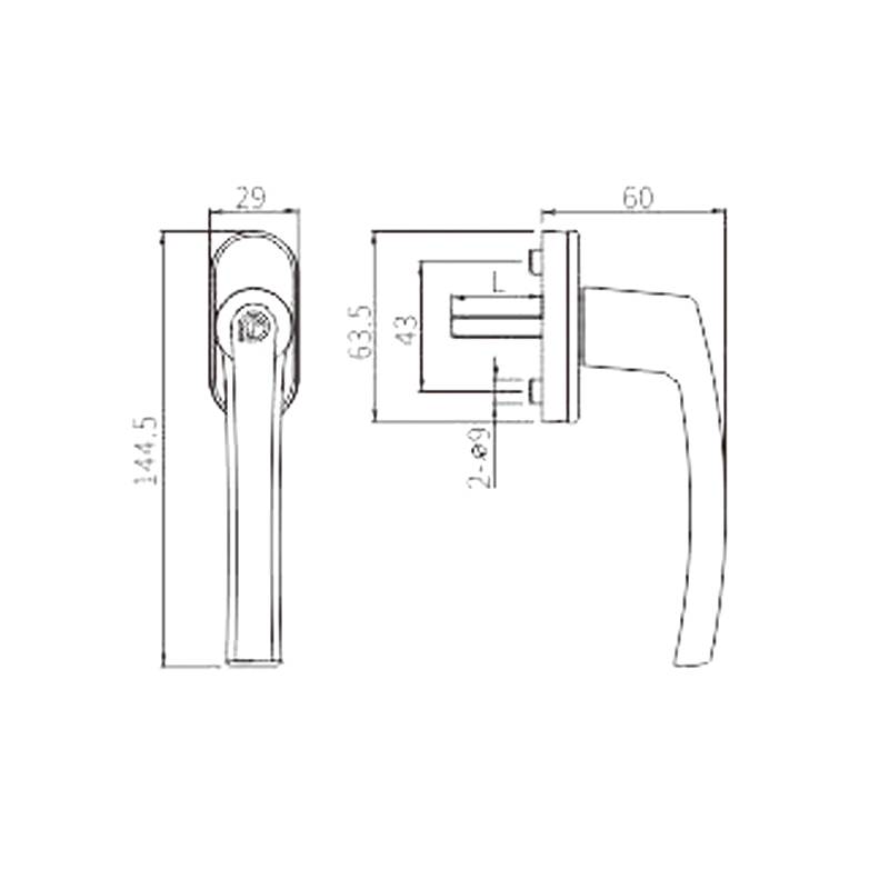 Tay cầm nhựa PVC PCZ06