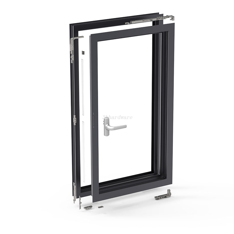 Hệ thống phần cứng nghiêng 180 ° và rẽ cửa sổ