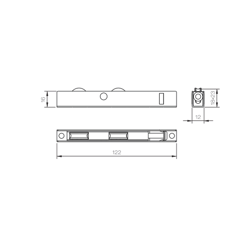 Con lăn trượt Windows UPVC tùy chỉnh bằng thép carbon PLTS08-AS