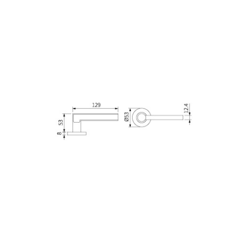 Tay nắm cửa bằng thép không gỉ tùy chỉnh EH-1157