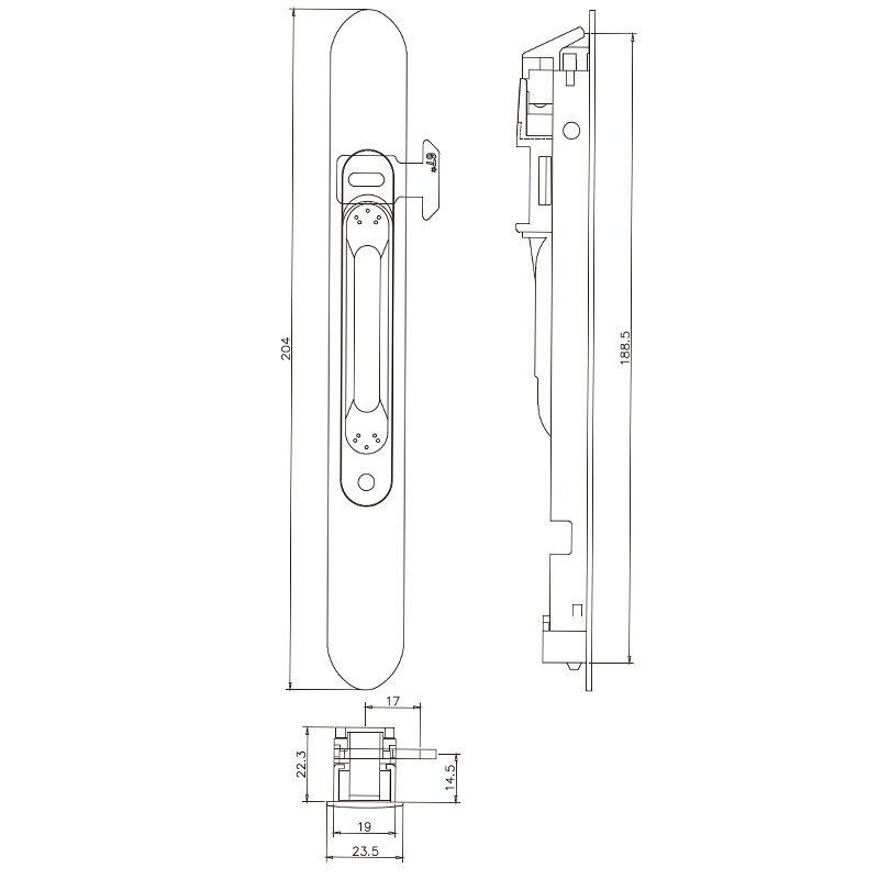 Khóa chốt trượt STG16B